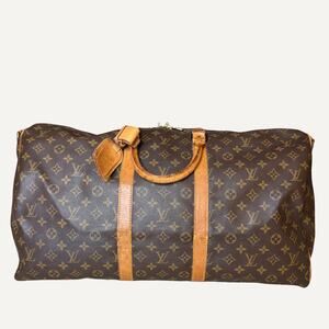 Size 55 - Louis Vuitton Monogram Keepall Boston Travel Bag